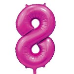 Party Planet Folieballon 34″ no. 8 satin hotpink