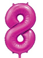 Party Planet Folieballon 34″ no. 8 satin hotpink