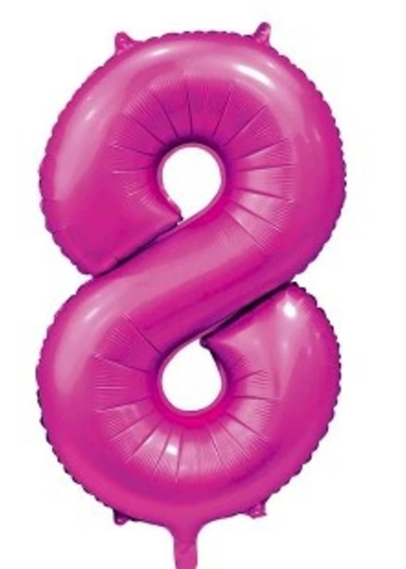 Party Planet Folieballon 34″ no. 8 satin hotpink