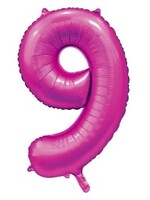 Party Planet Folieballon 34″ no. 9 satin hotpink