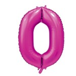 Party Planet Folieballon 34″ no. 0 satin hotpink