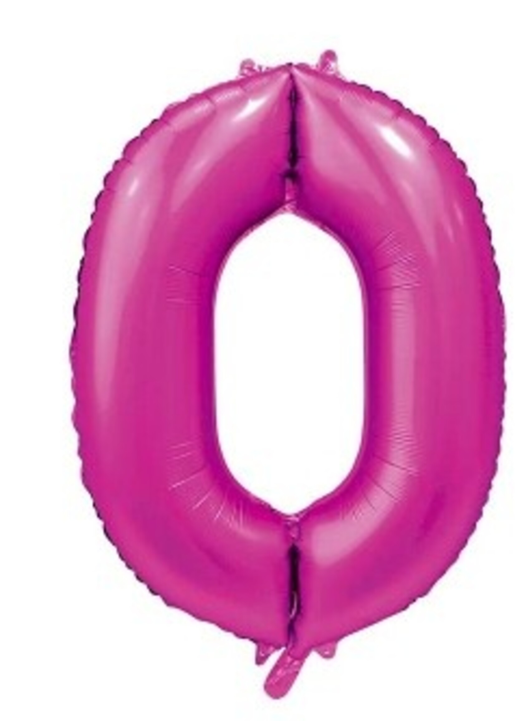 Party Planet Folieballon 34″ no. 0 satin hotpink