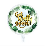 Party Planet Folieballon 18″ round – ‘Get Well Soon’