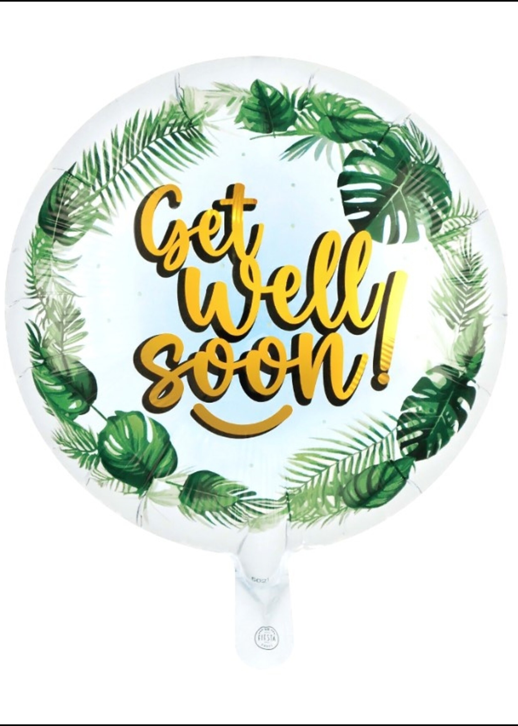 Party Planet Folieballon 18″ round – ‘Get Well Soon’