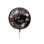 Party Planet Folieballon ’Veel liefs’ (Ø45cm)
