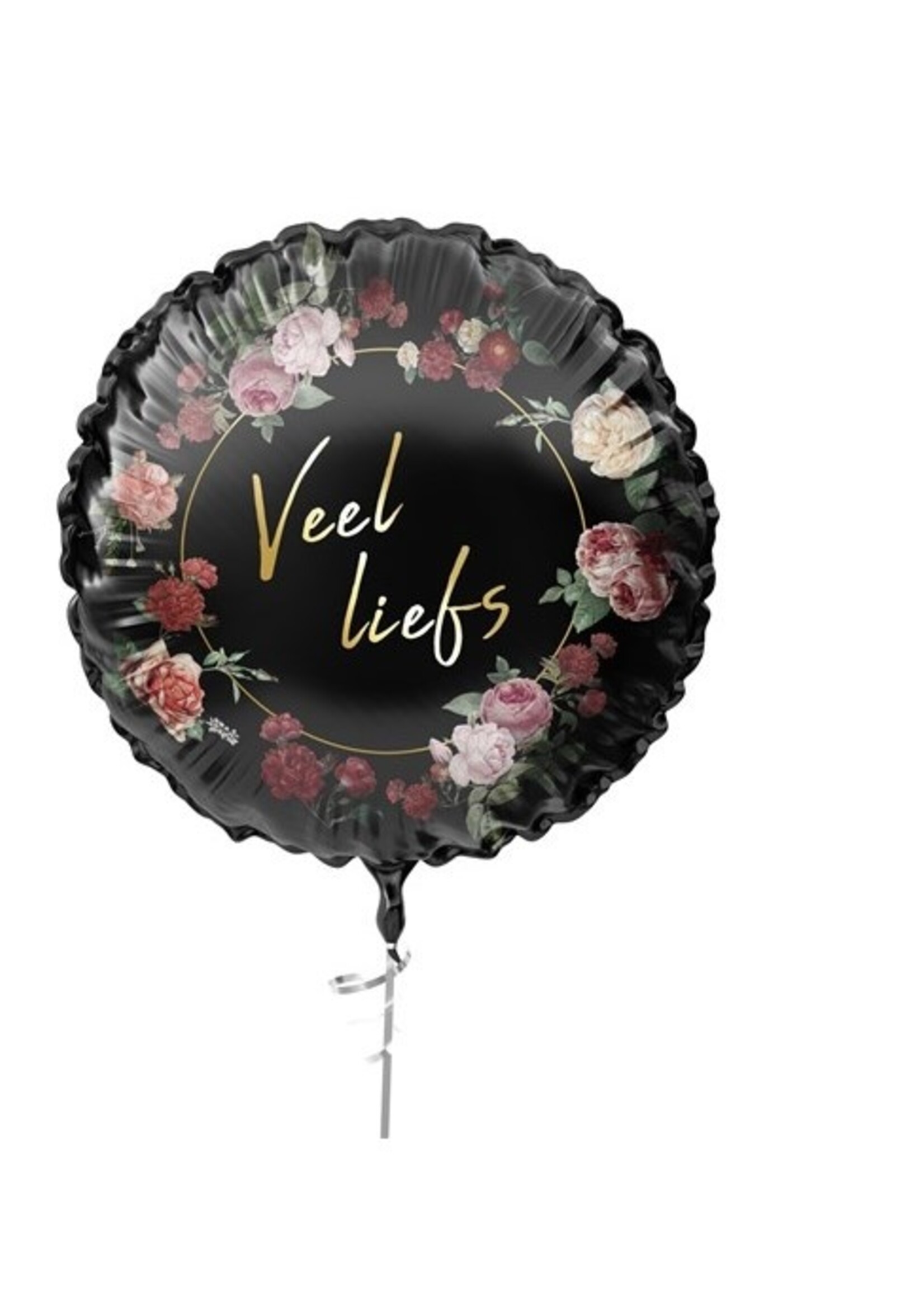 Party Planet Folieballon ’Veel liefs’ (Ø45cm)