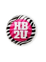 Party Planet Folieballon ’HB2U’ zebra (46cm)