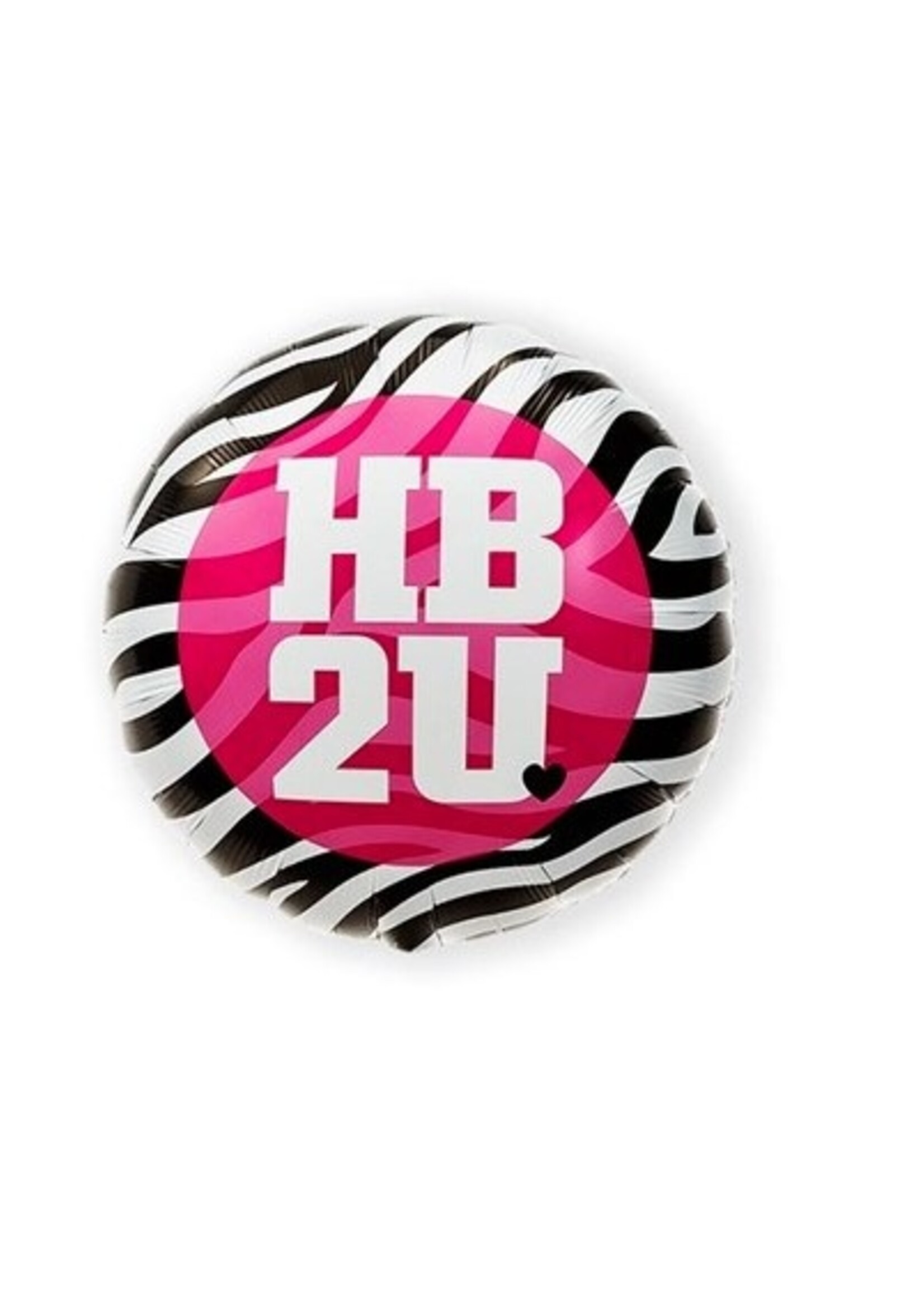 Party Planet Folieballon ’HB2U’ zebra (46cm)