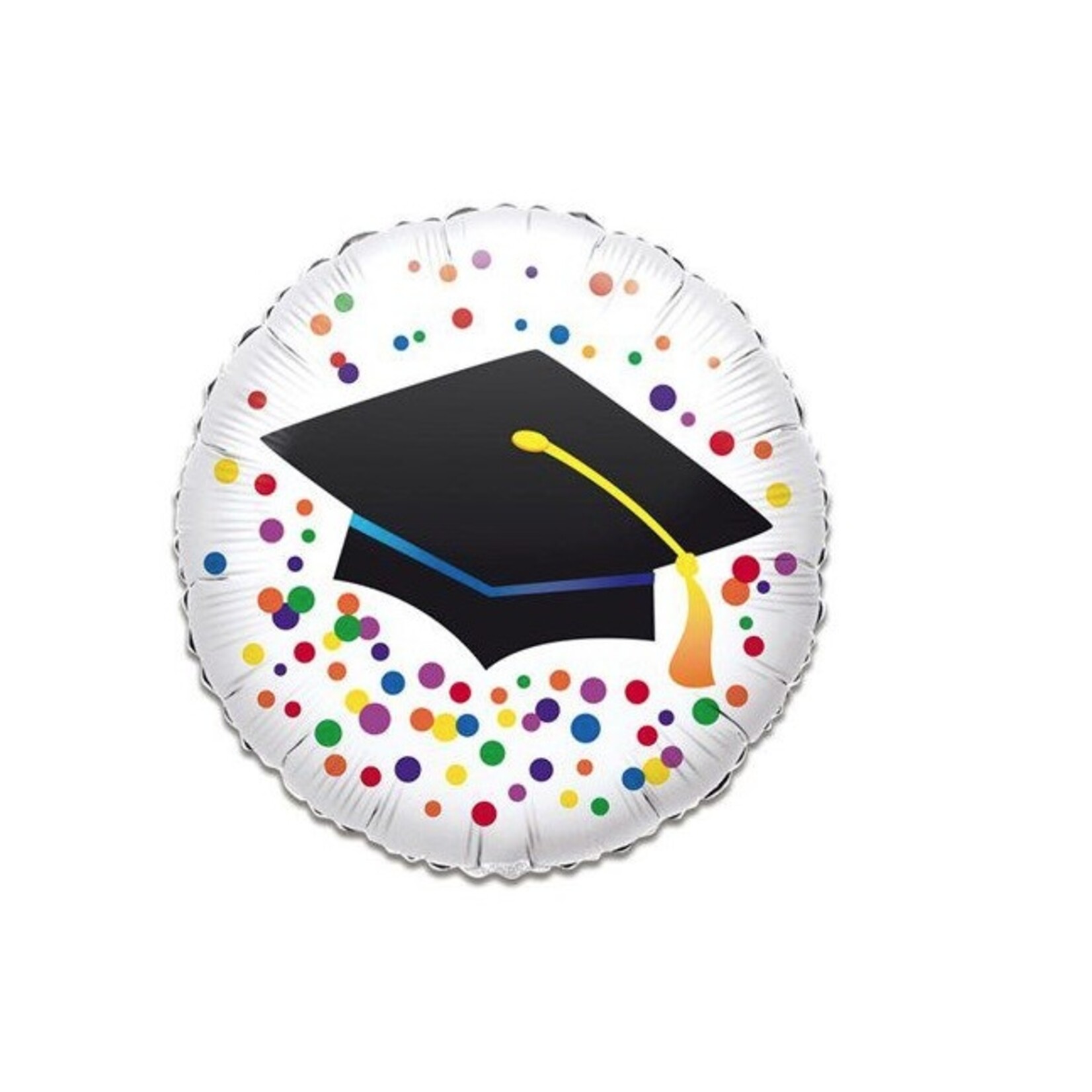 Party Planet Folieballon graduation stippen (Ø43cm)