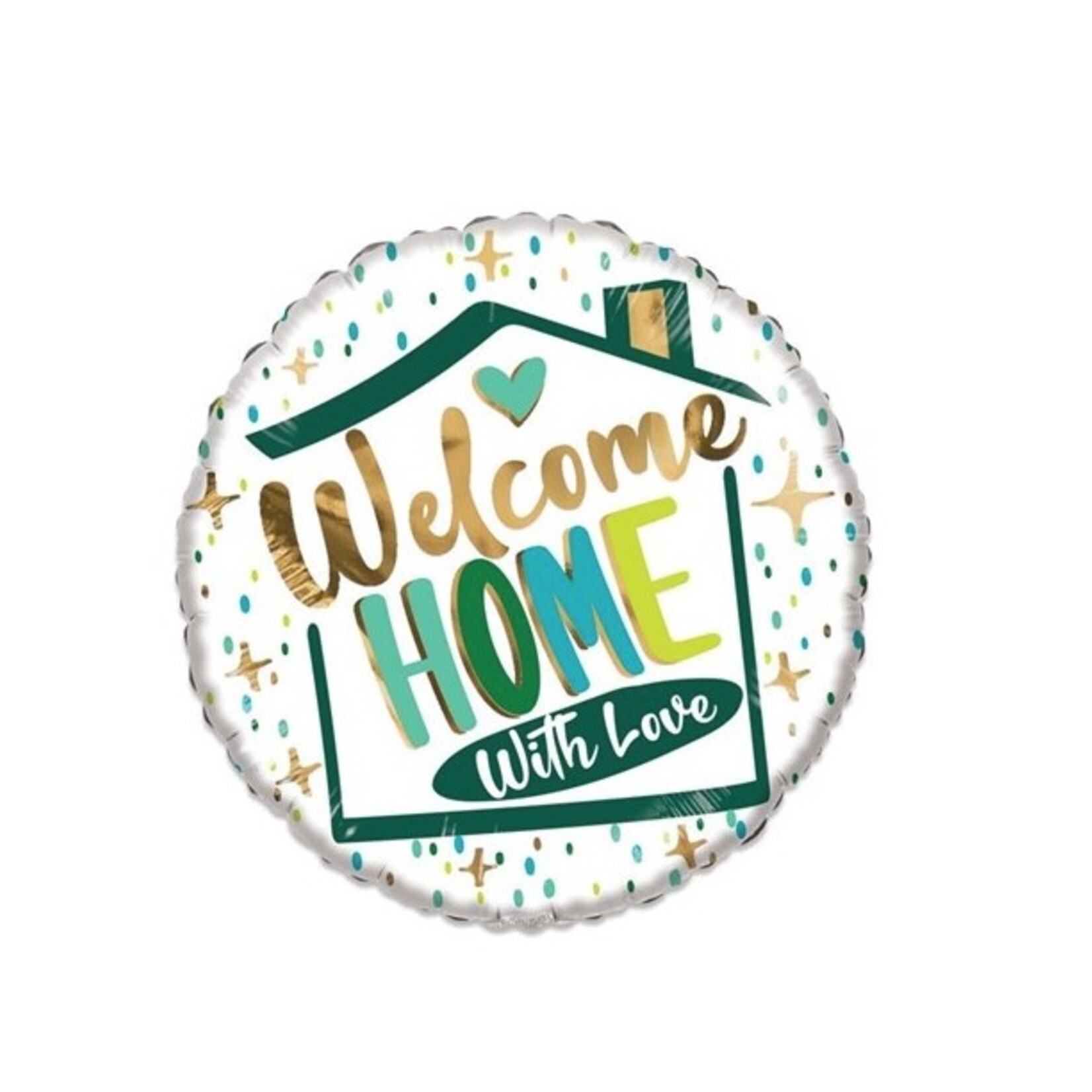 Party Planet Folieballon ’Welcome home’ ECO (Ø46cm)