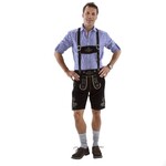 Party Planet Lederhose kort zwart