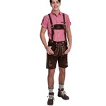 Party Planet Lederhose kort bruin