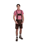 Party Planet Lederhose kort bruin