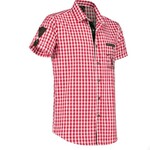 Party Planet Overhemd rood met designborduursel