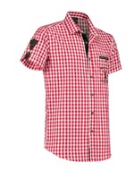 Party Planet Overhemd rood met designborduursel