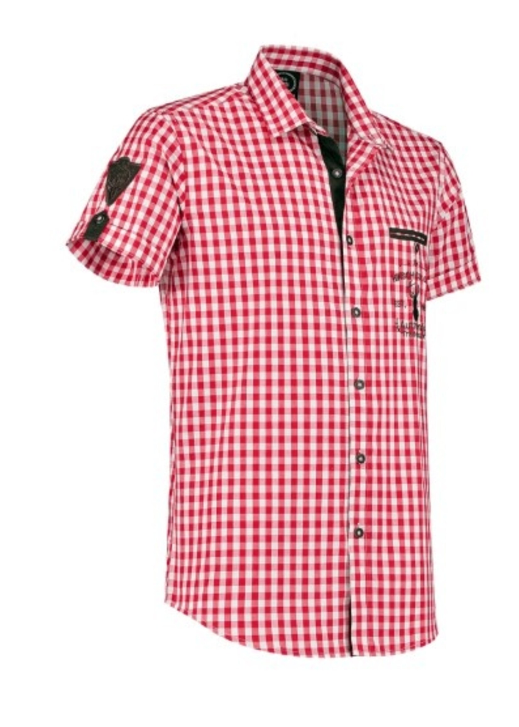 Party Planet Overhemd rood met designborduursel