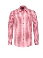 Party Planet Overhemd rood-wit geruit