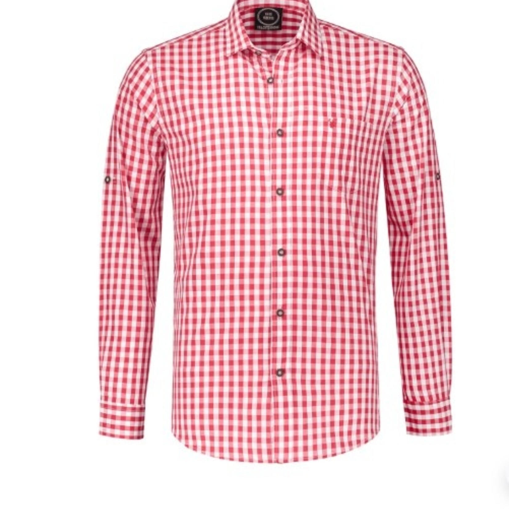 Party Planet Overhemd rood-wit geruit H-2760