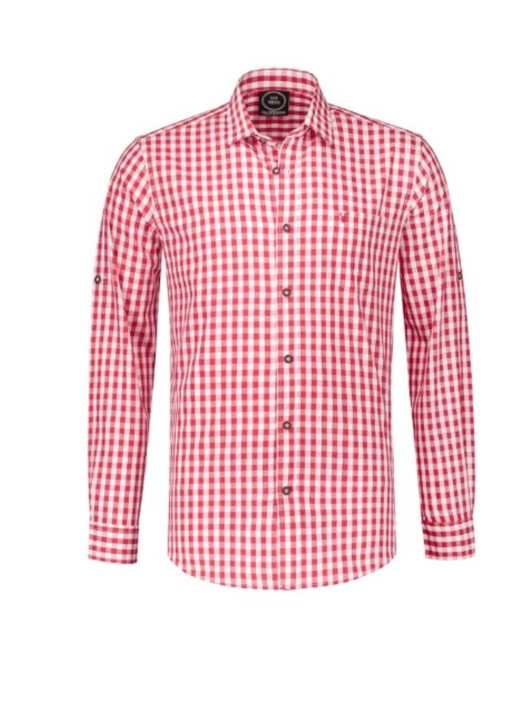 Party Planet Overhemd rood-wit geruit