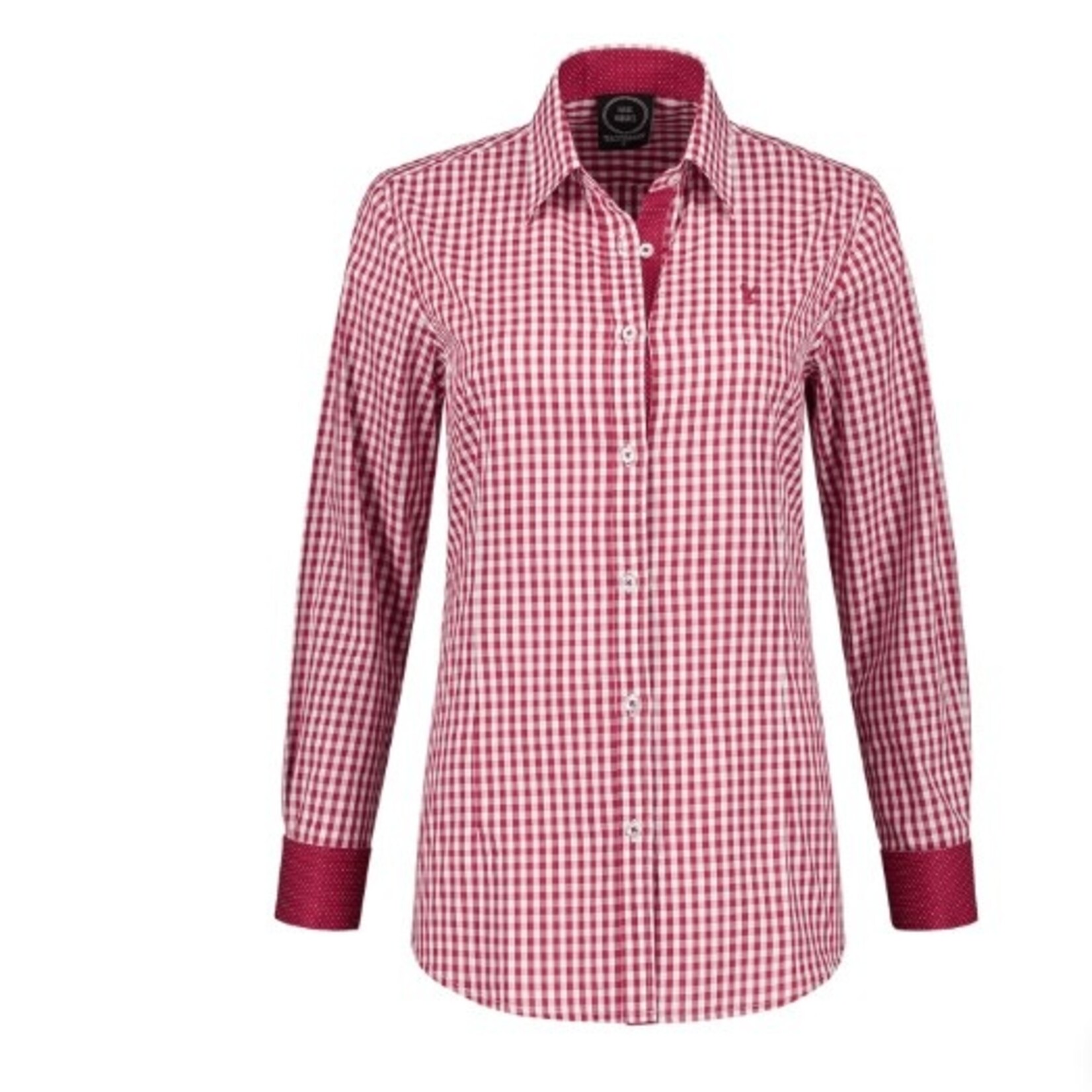 Party Planet  H-2611 Rood-wit geruit met stippen en hertenborduursel