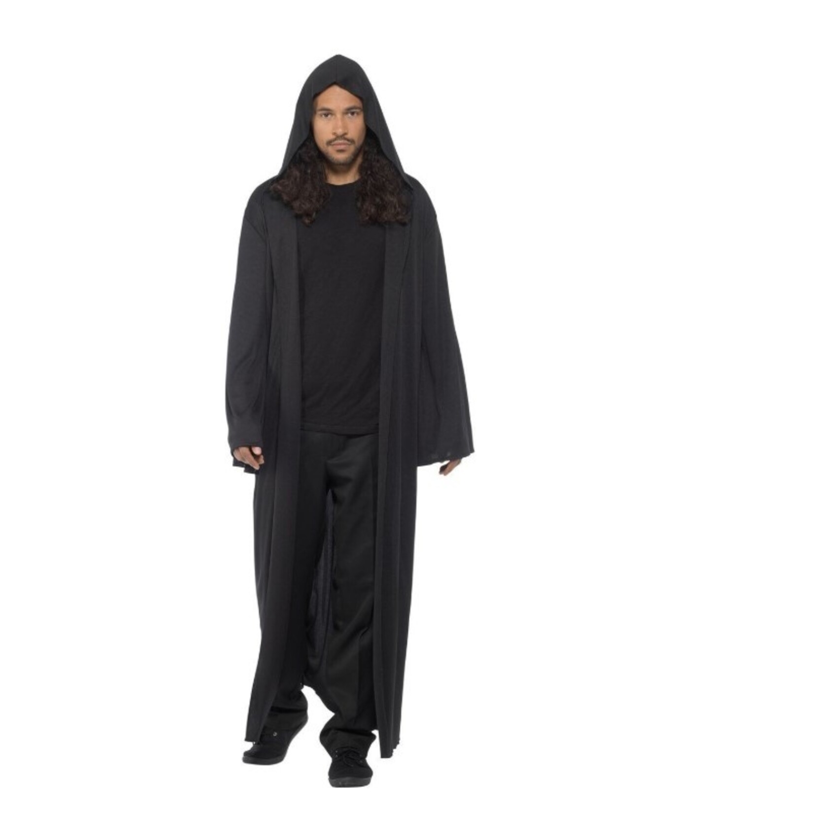 Party Planet Zwarte Cape Met Capuchon