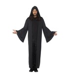 Party Planet Zwarte Cape Met Capuchon