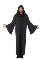 Party Planet Zwarte Cape Met Capuchon