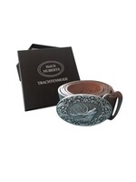 Party Planet Koppelriem, echt leer, 115 cm