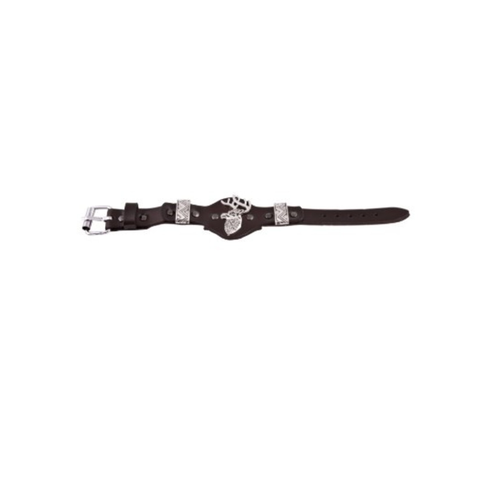Party Planet Leren armband hertenkop