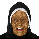Party Planet Vinyl masker van een non met kap