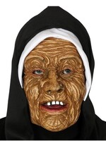 Party Planet Vinyl masker van een non met kap