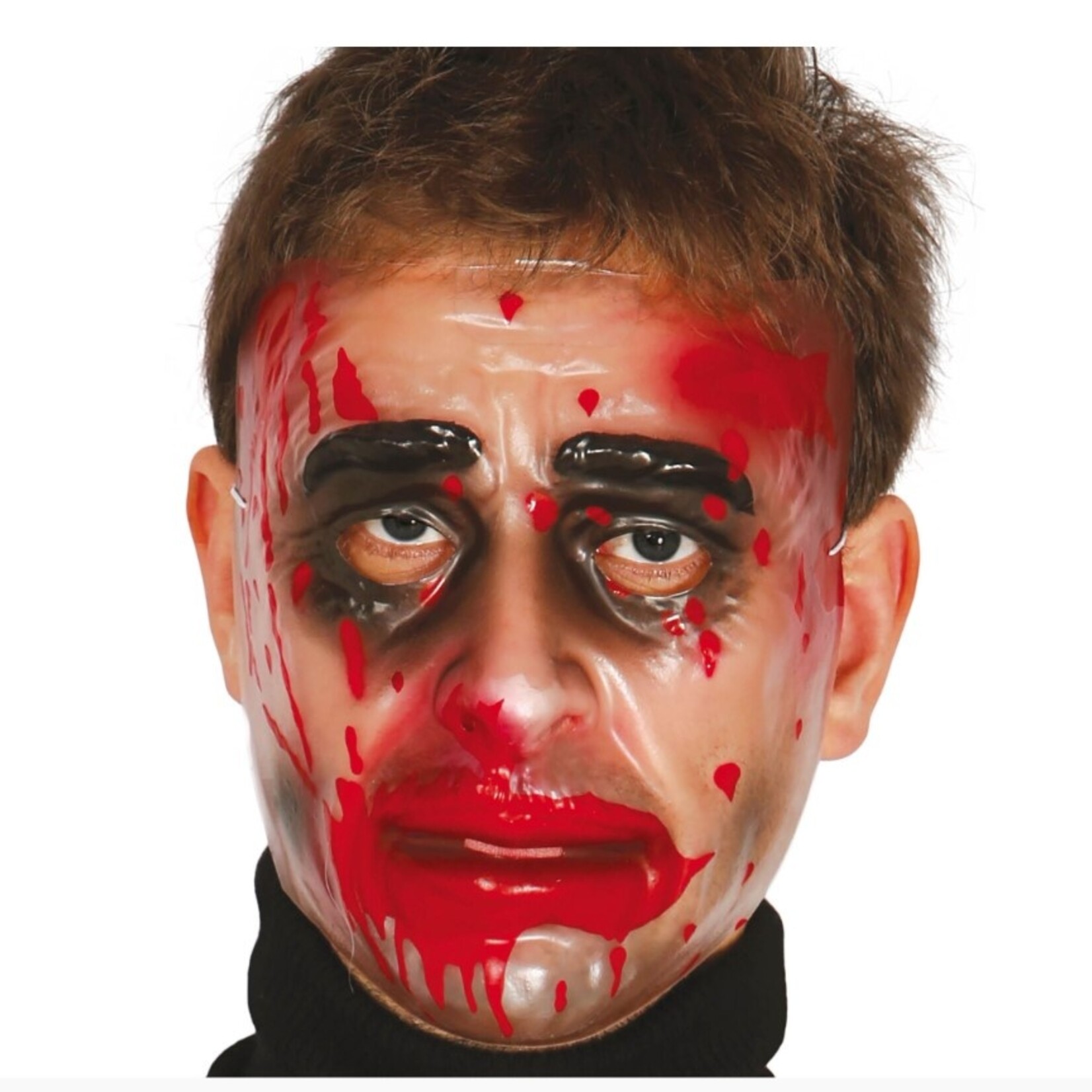 Party Planet Transparant masker met bloed