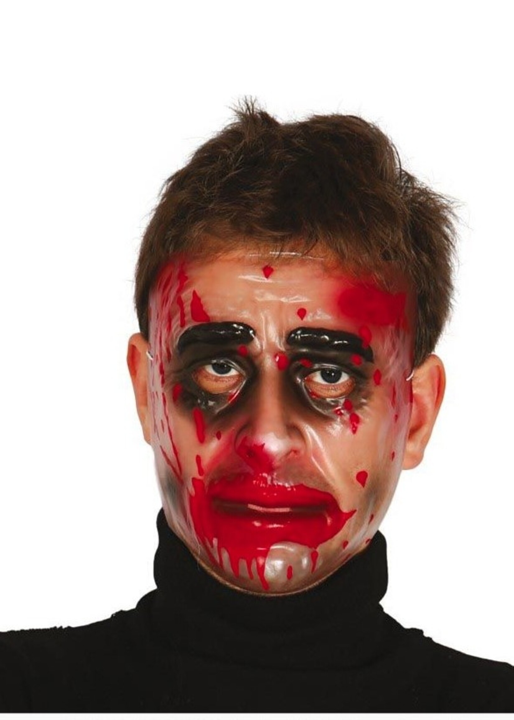 Party Planet Transparant masker met bloed