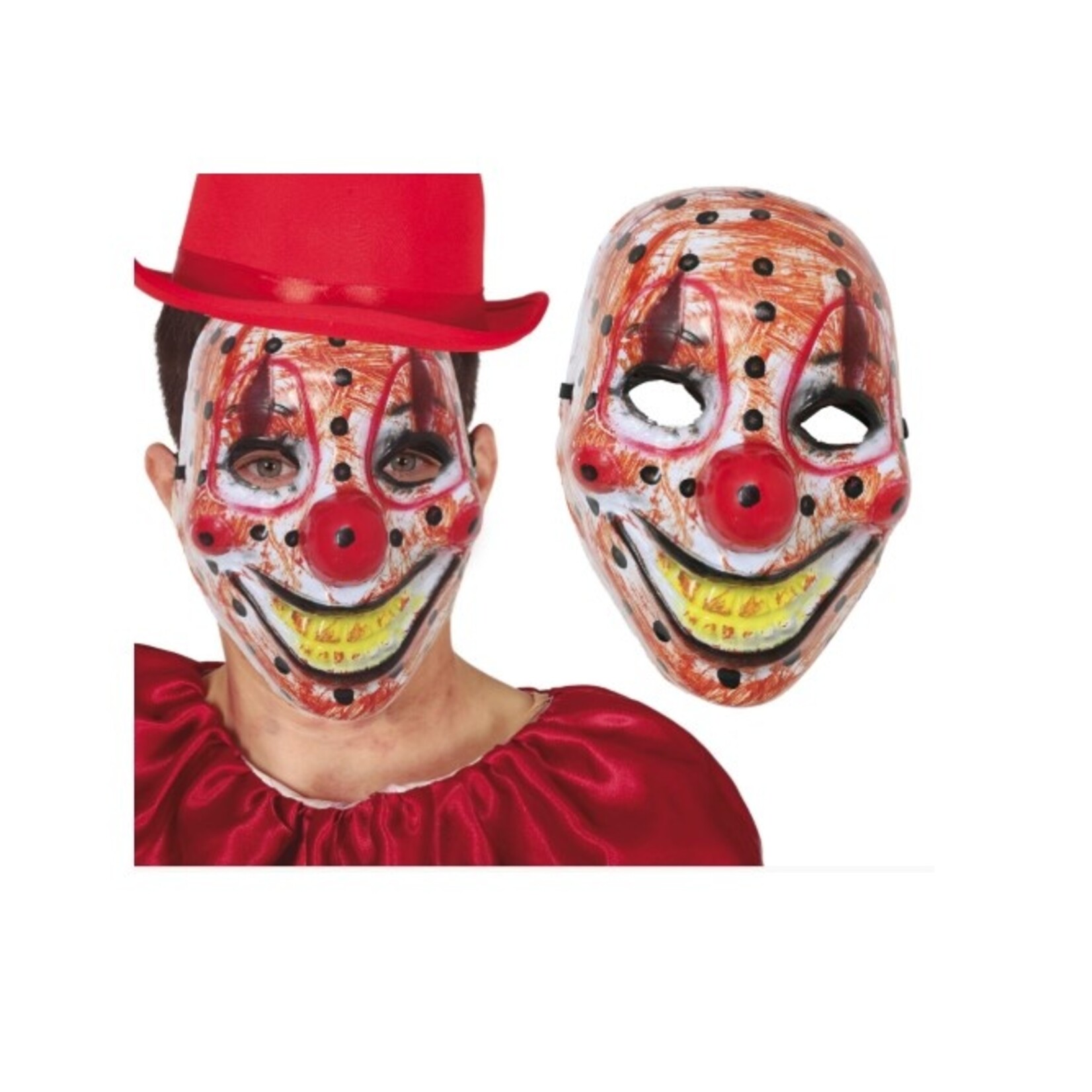 Party Planet Clownsmasker van PVC