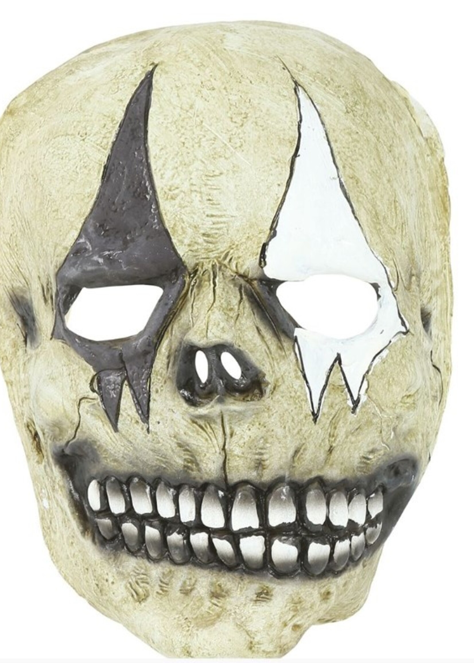 Party Planet Harlequin skull mask latex