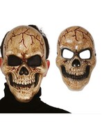 Party Planet Donker schedelmasker van PVC