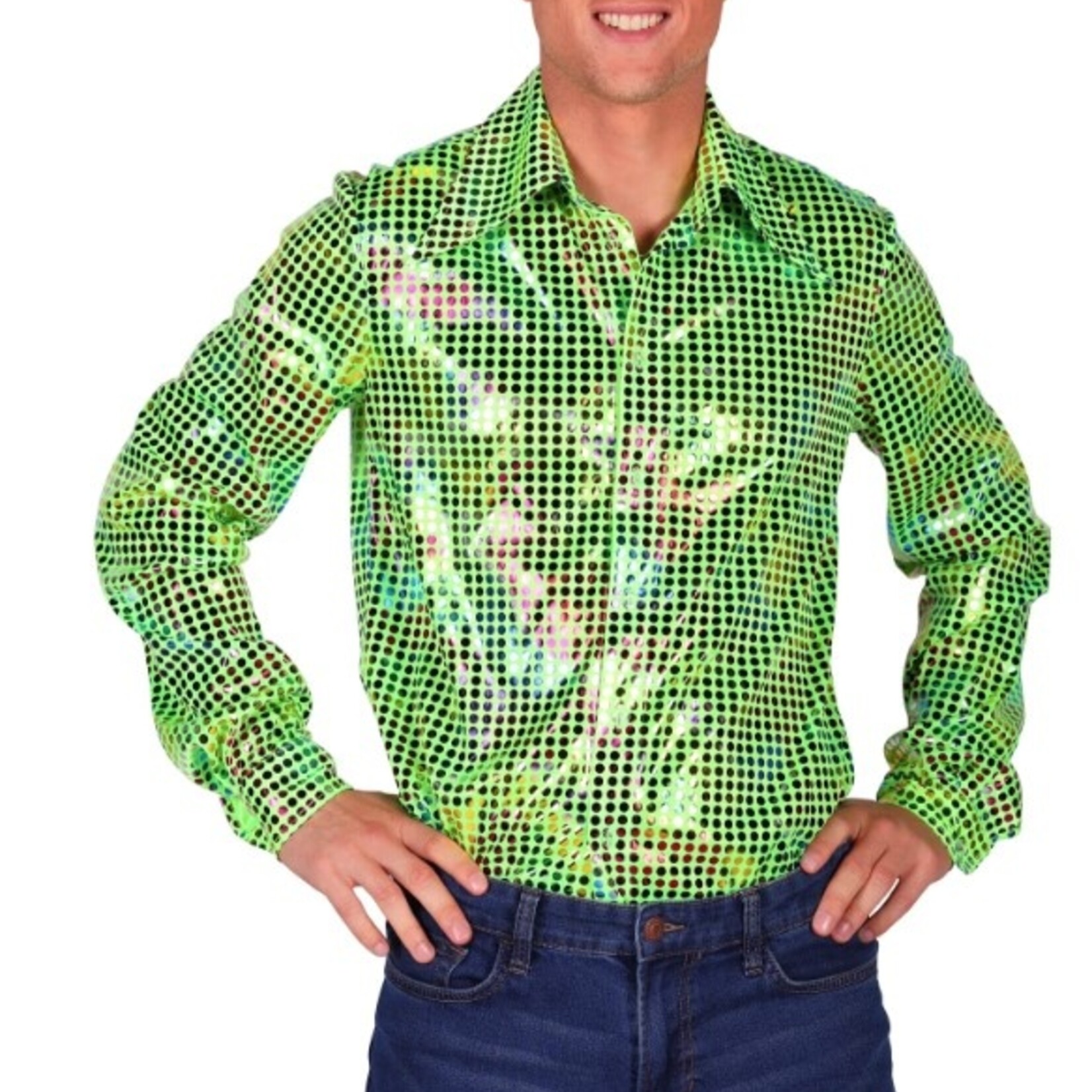 Party Planet Herenblouse Disco glamour