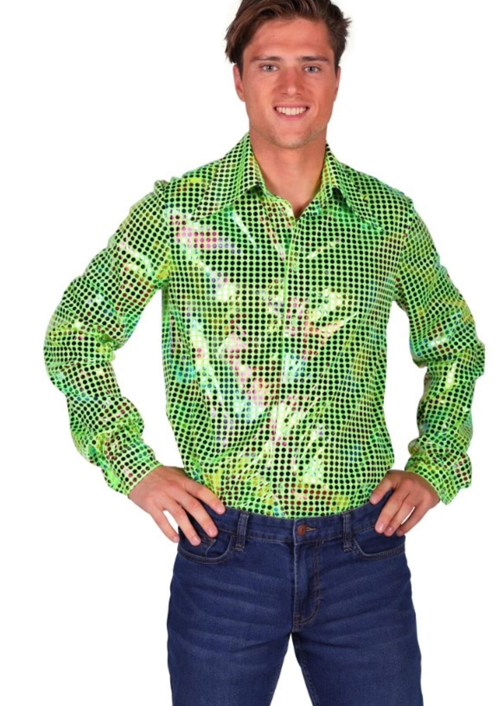 Party Planet Herenblouse Disco glamour