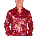 Party Planet Herenblouse Disco glamour
