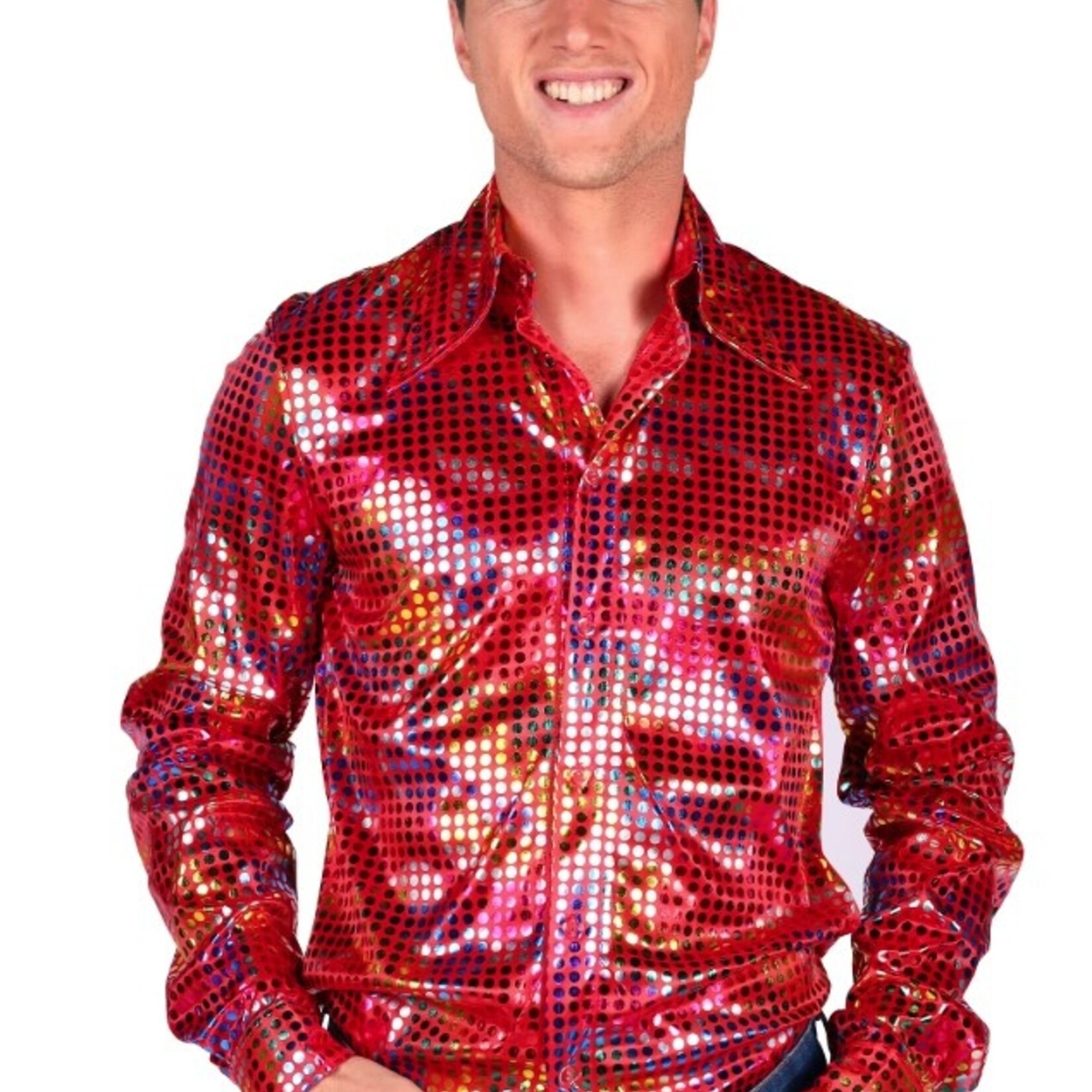 Party Planet Herenblouse Disco glamour