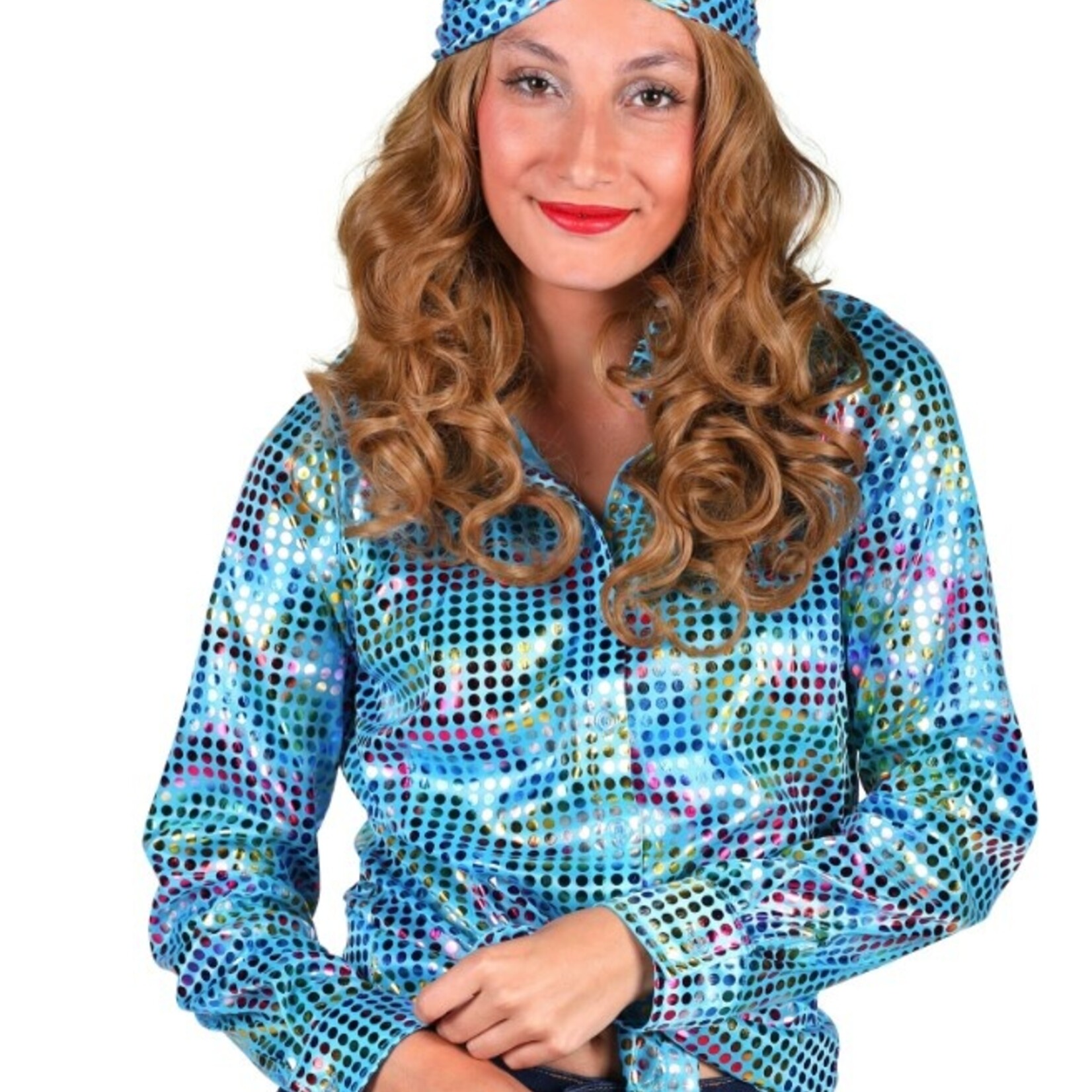 Party Planet Damesblouse Disco glamour