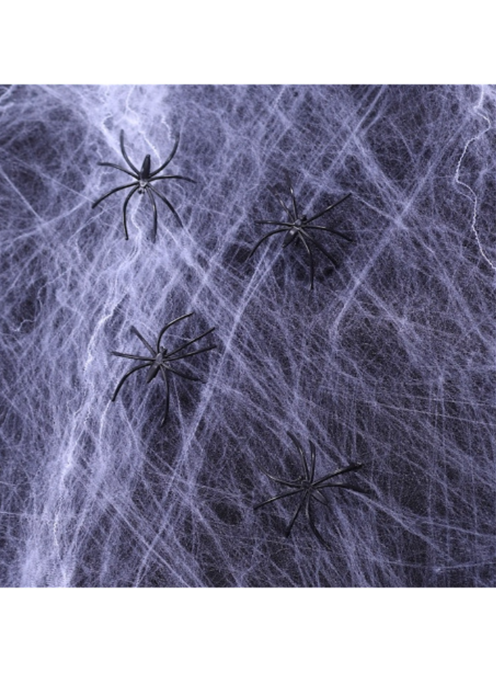 Party Planet 0200 XL spinnenweb met 12 spinnen