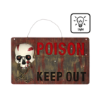 Party Planet Decoratie Waarschuwingsbord 'Poison keep out'