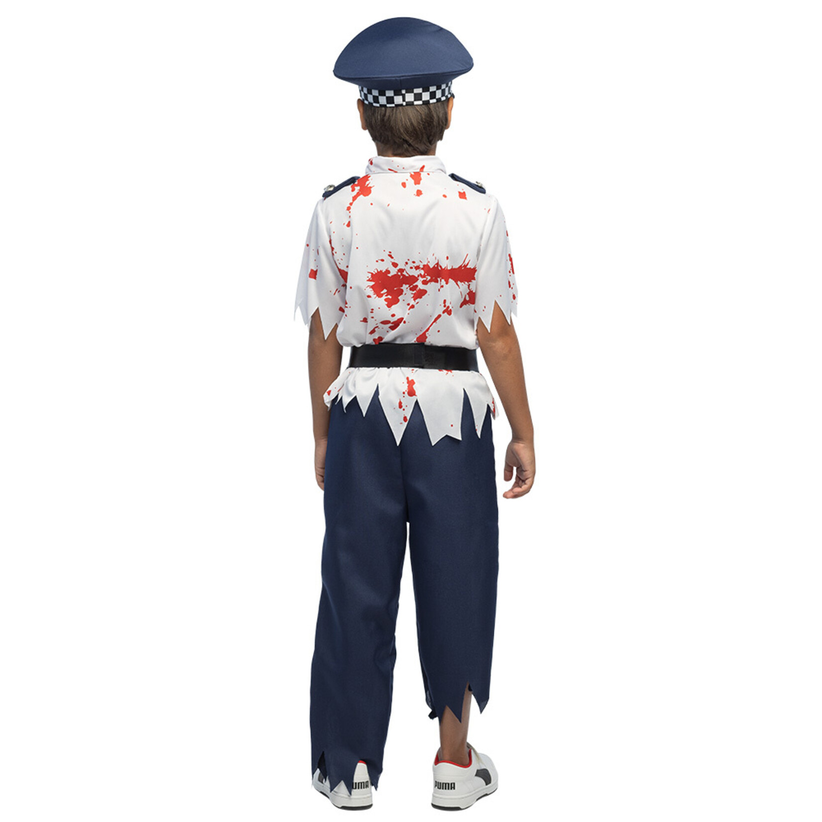 Party Planet Kostuum Zombie politie Walker (7-9 jaar)