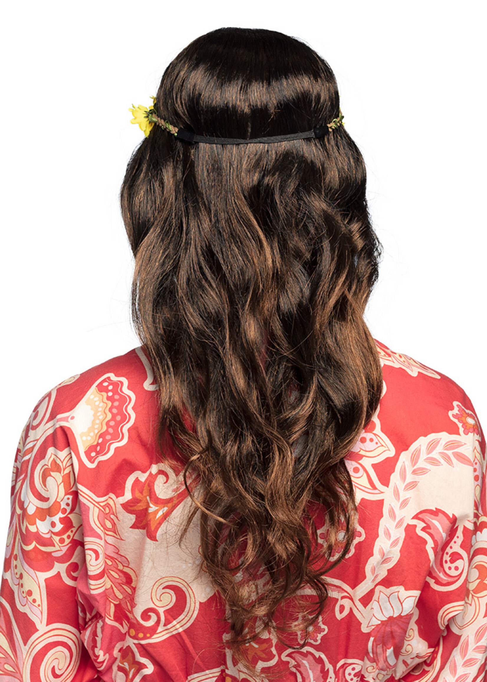 Party Planet Pruik Joy zwart