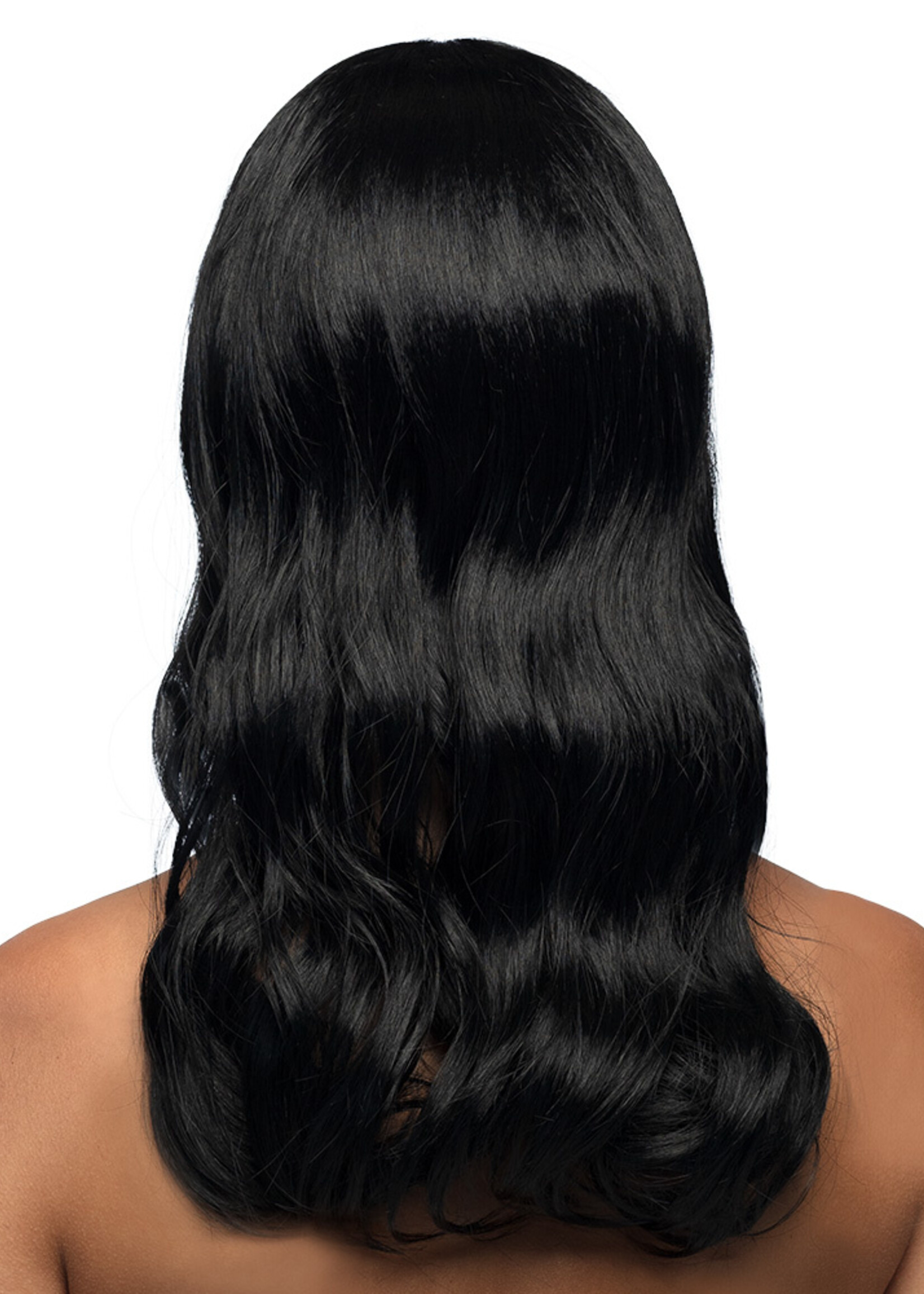 Party Planet Pruik Chique zwart