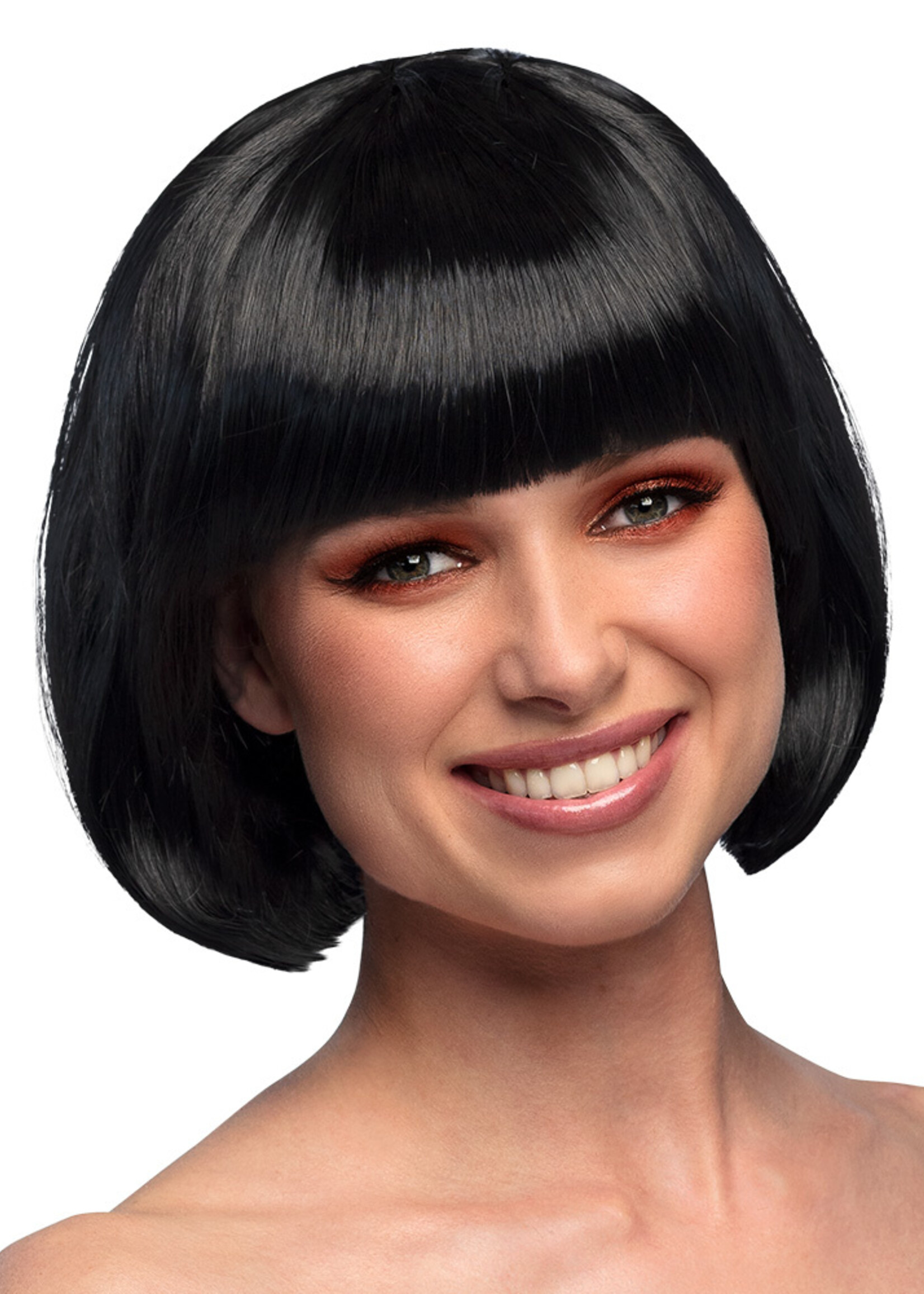 Party Planet Pruik Cabaret zwart