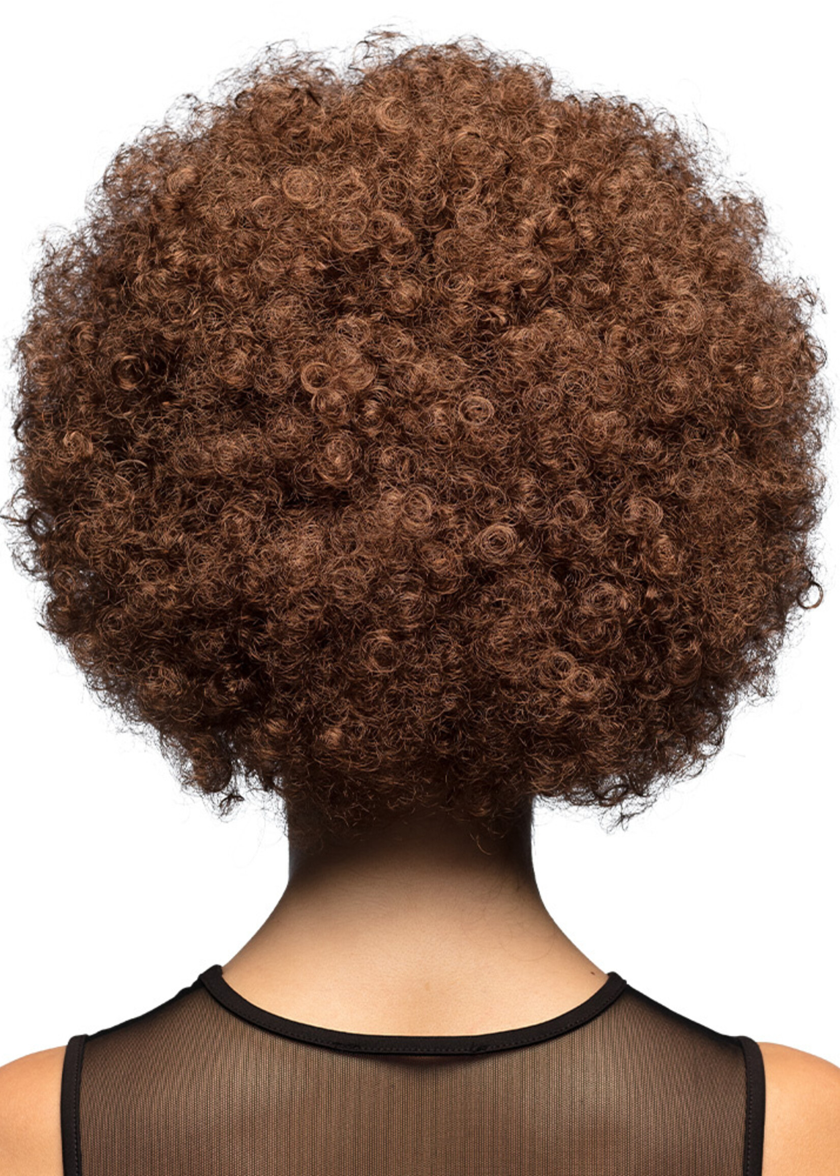 Party Planet Pruik Groove bruin