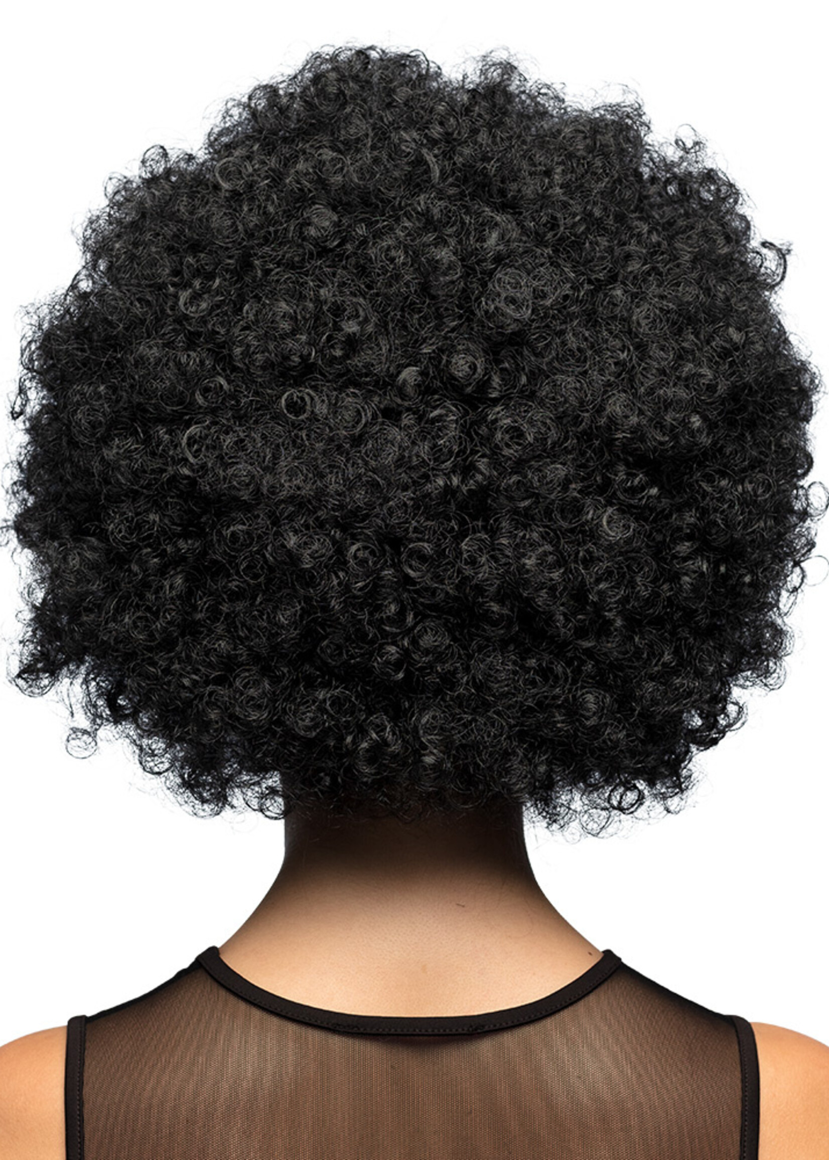 Party Planet Pruik Groove zwart