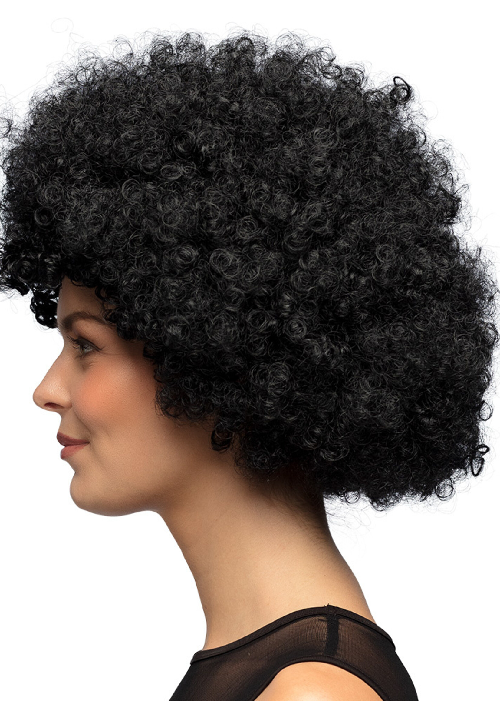 Party Planet Pruik Groove zwart